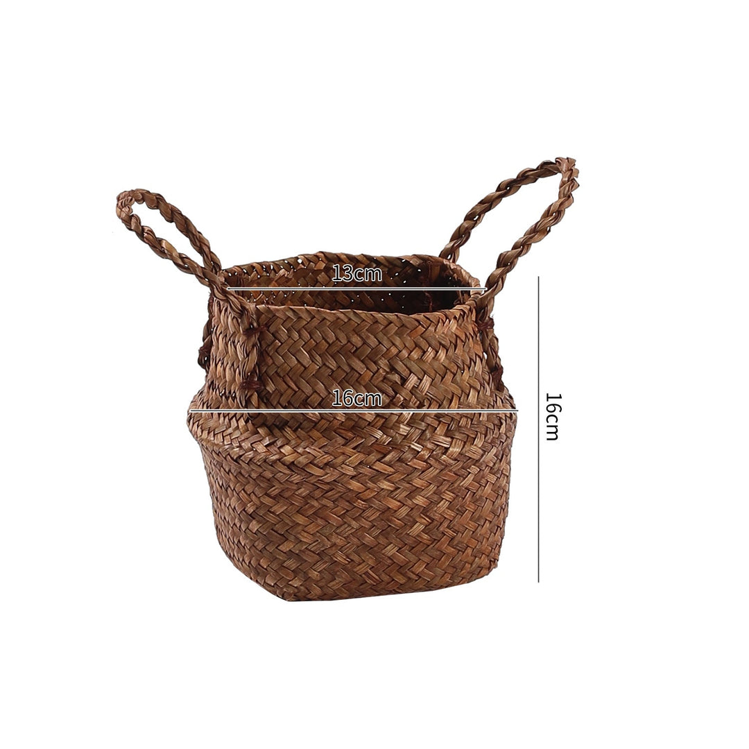 Handwoven Natural Fiber Storage Basket Kalsten