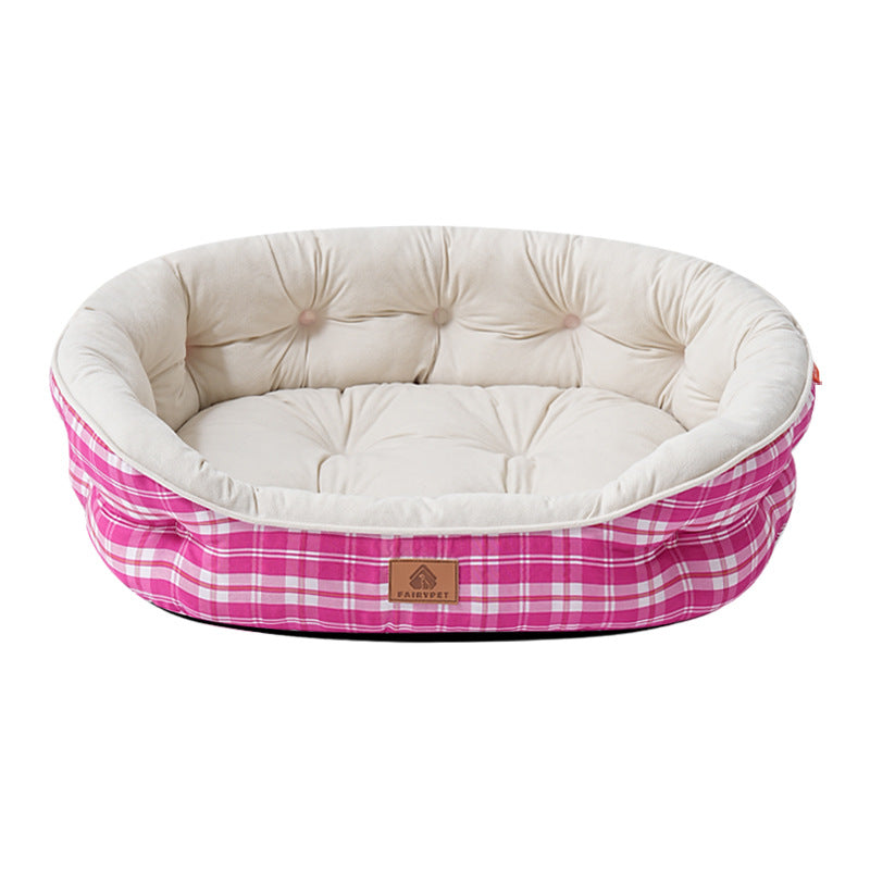 Elegant Ruffled Dog Bed