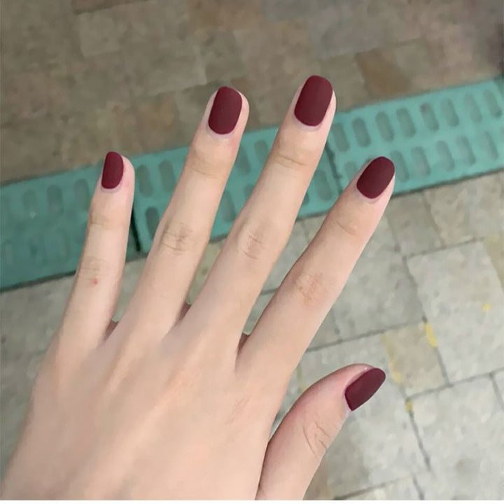 Matte Finish Press-On Nail Set Kalsten 178815*10mm0162