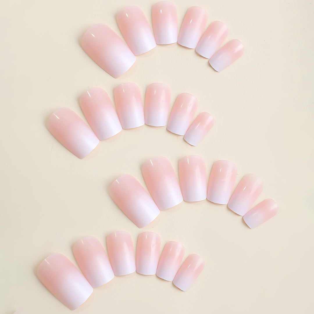 Premium Press-On Nail Kit with Natural Gradient Finish Kalsten