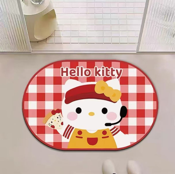 Cartoon Character Plush Bath Mat