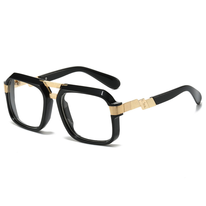 Oversized Square Sunglasses with Metallic Detailing Kalsten