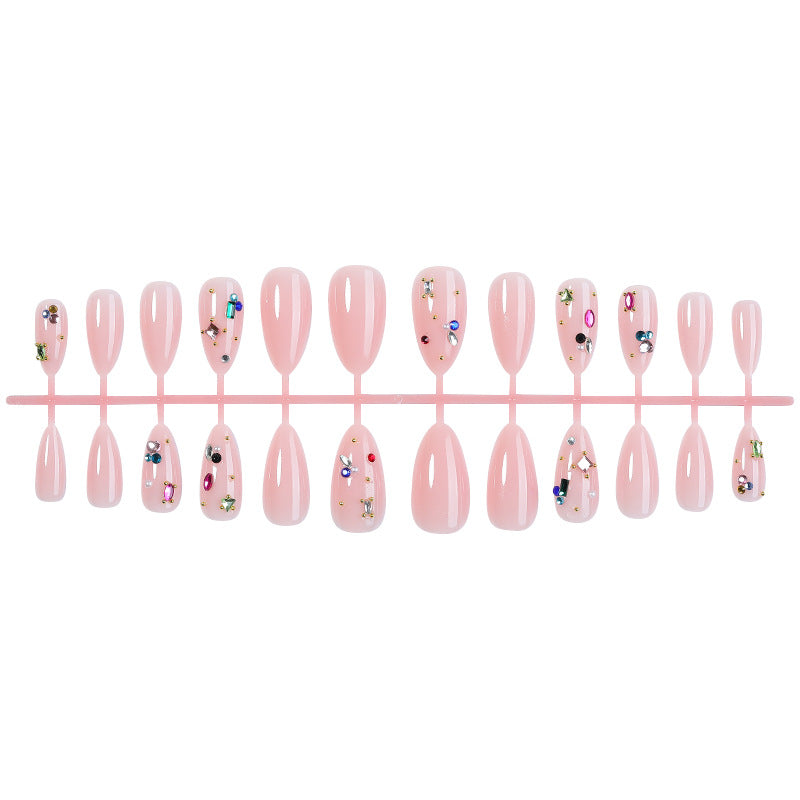 Decorative Gemstone Press-On Nail Art Set kalsten