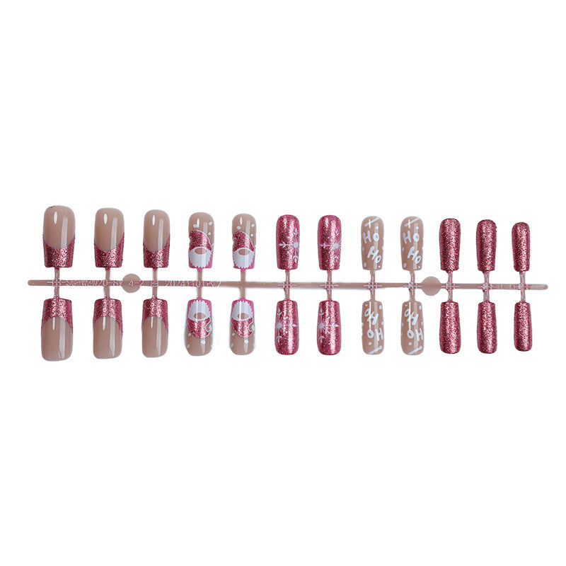 Creative nail art set with festive glitter and Christmas designs Kalsten