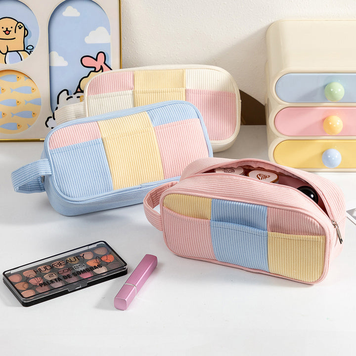 Stylish Textured Zippered Pencil Case Kalsten