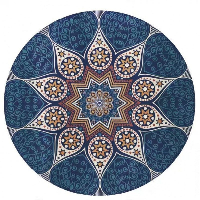Mandala Patterned Area Rug Kalsten