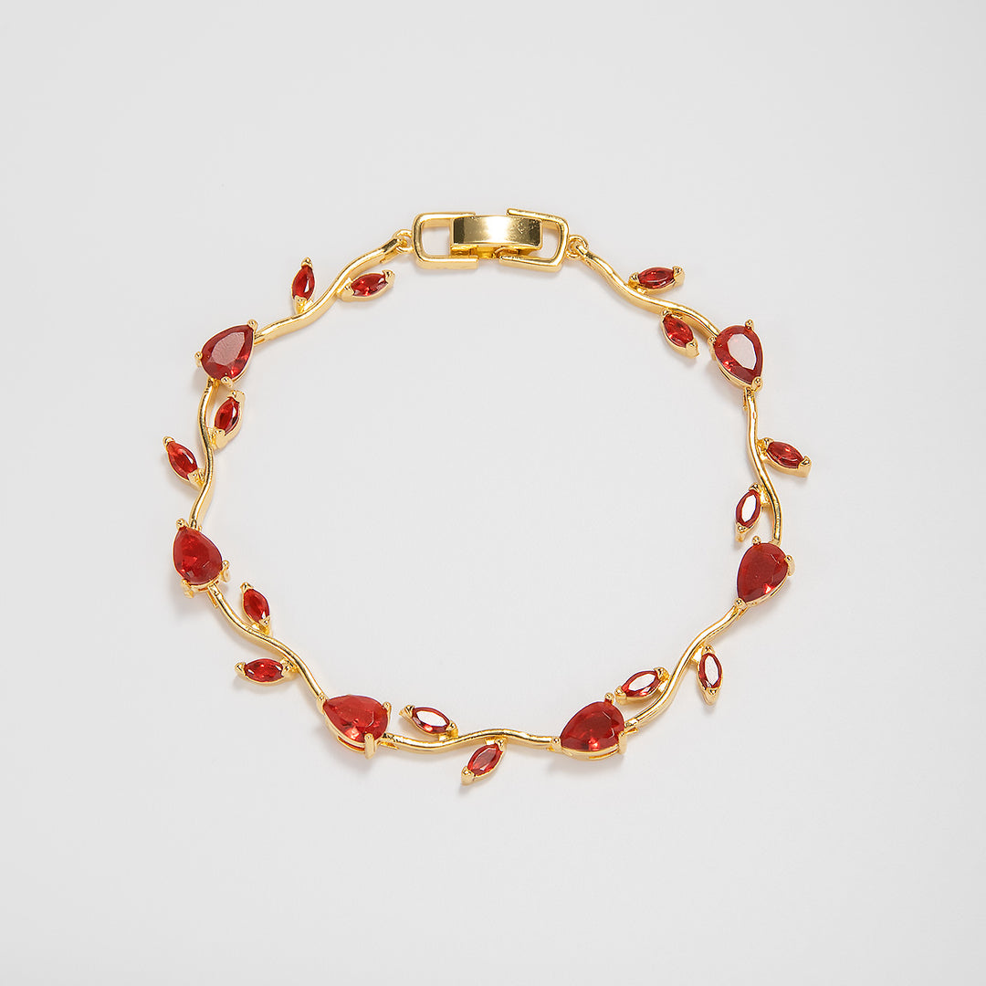 Elegant Floral Design Statement Bracelet Kalsten
