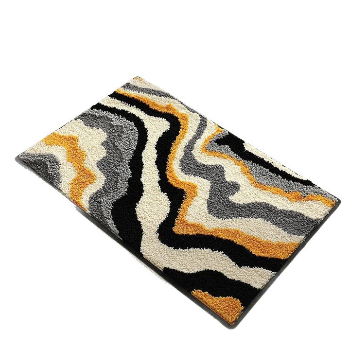 Soft Textured Abstract Pattern Bath Mat