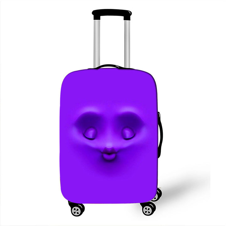 Unisex Hard-shell suitcase with funny cartoon face Kalsten
