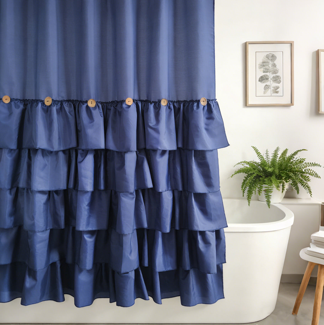 Ruffled Shower Curtain Kalsten