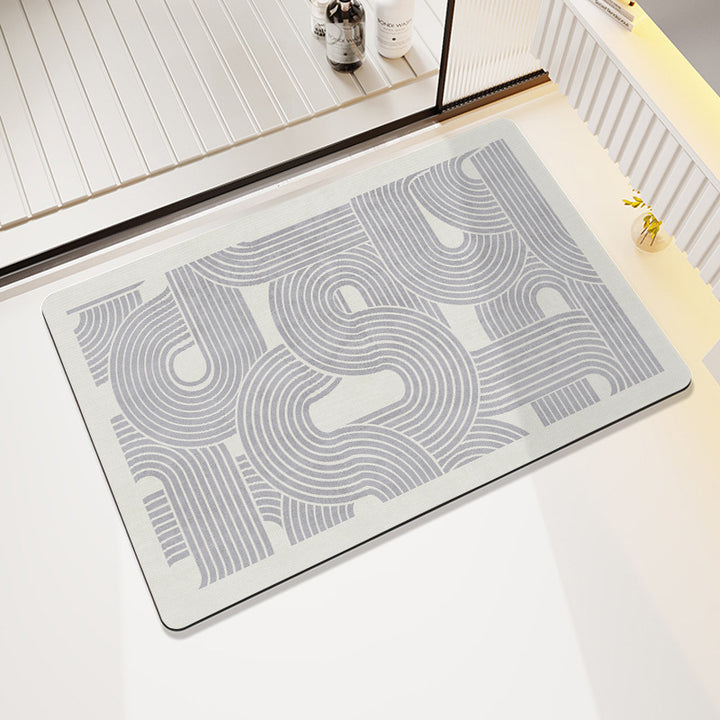 Abstract Geometric Pattern Bath Mat Kalsten