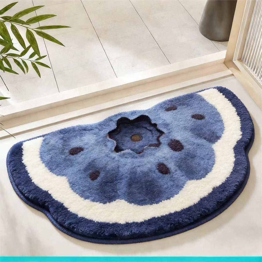 Fruit-Shaped Plush Bath Mat