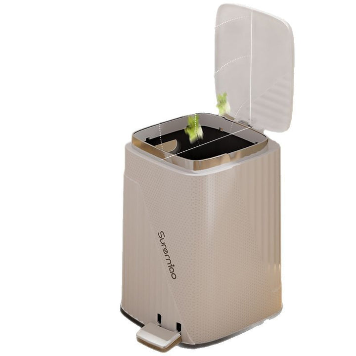 Women's modern and elegant trash can with foot pedal and silent lid Kalsten