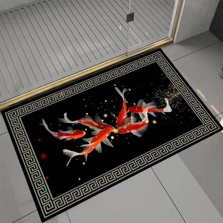 Artistic Koi Fish Area Rug