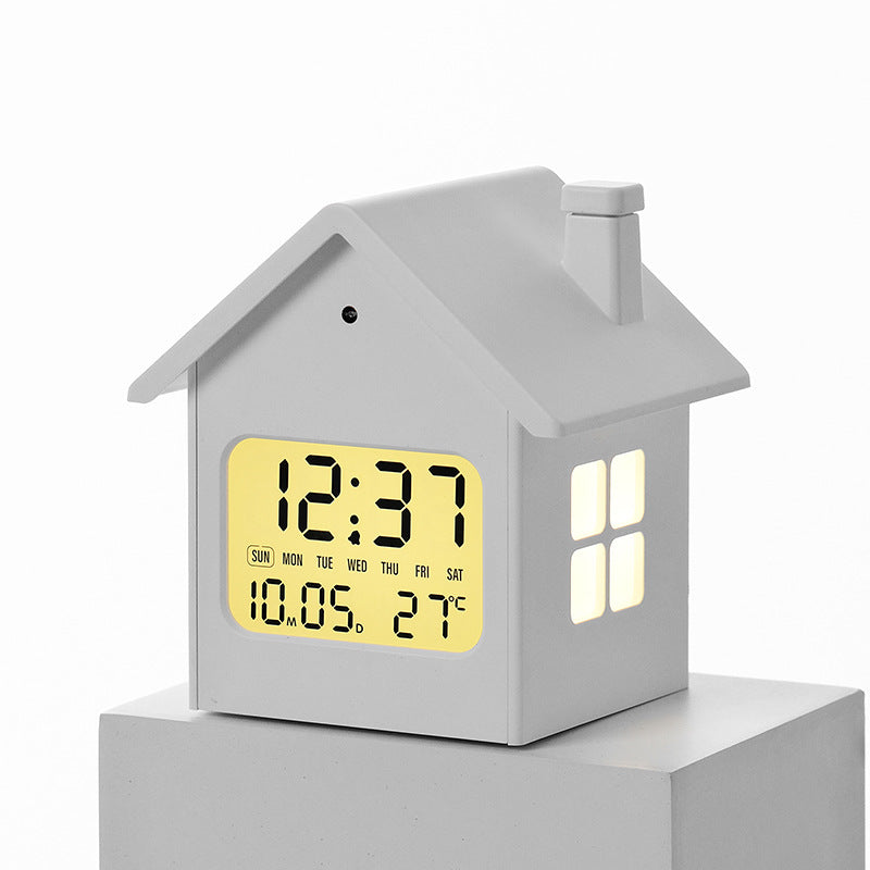 Creative LED alarm clock in house design Kalsten