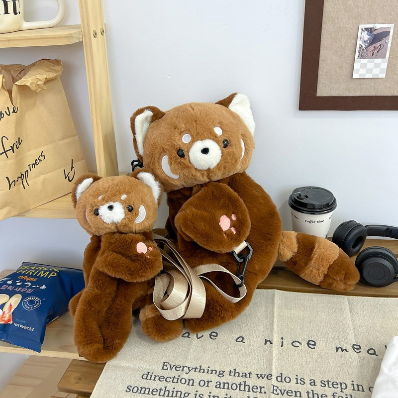 Plush Animal-Shaped Backpack