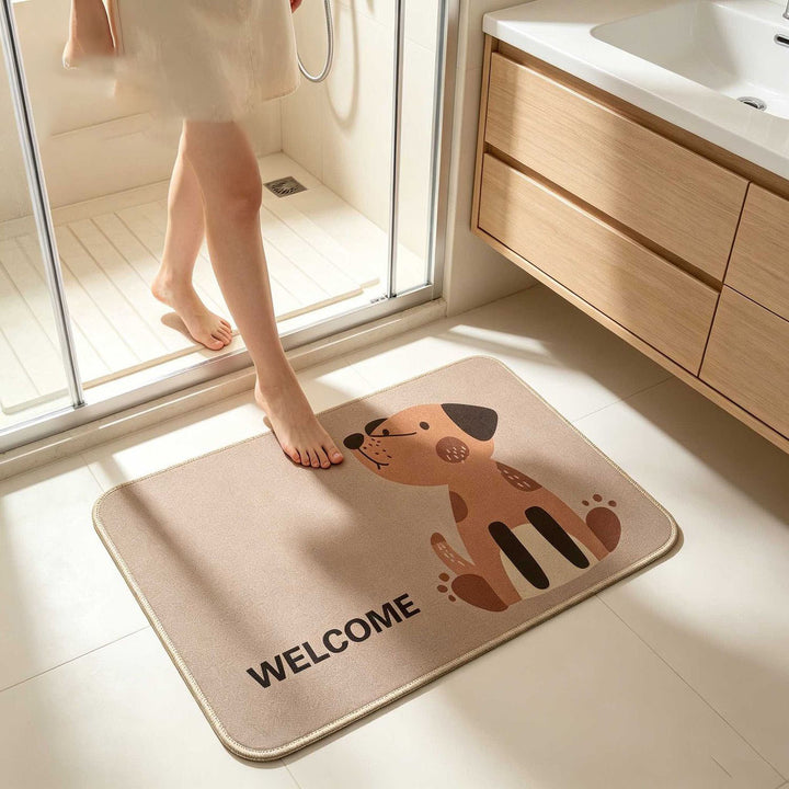 Charming Pet-Themed Bath Mat