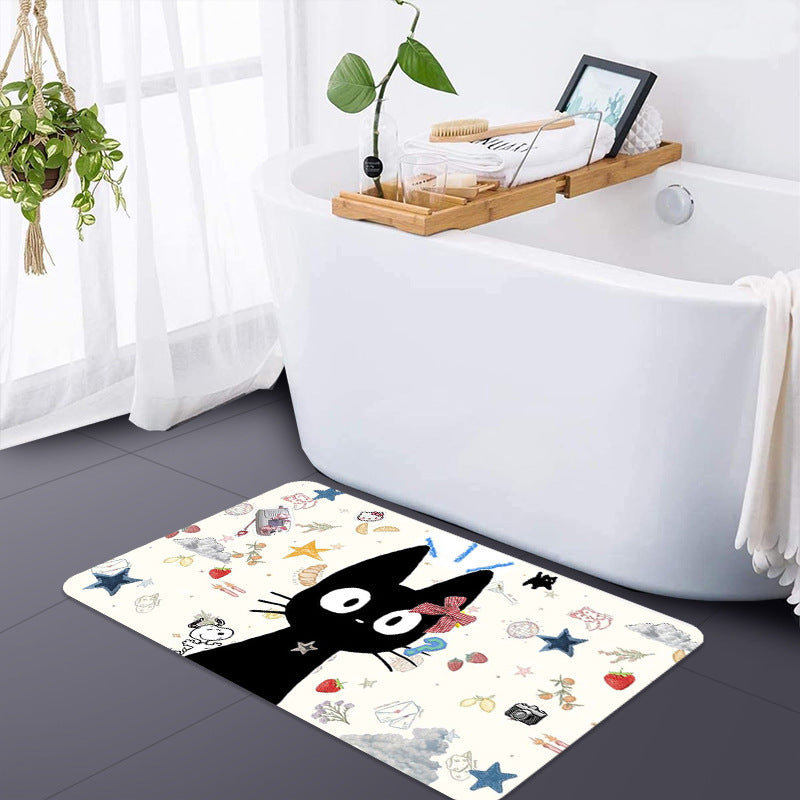 Cartoon-Themed Non-Slip Bathroom Mat