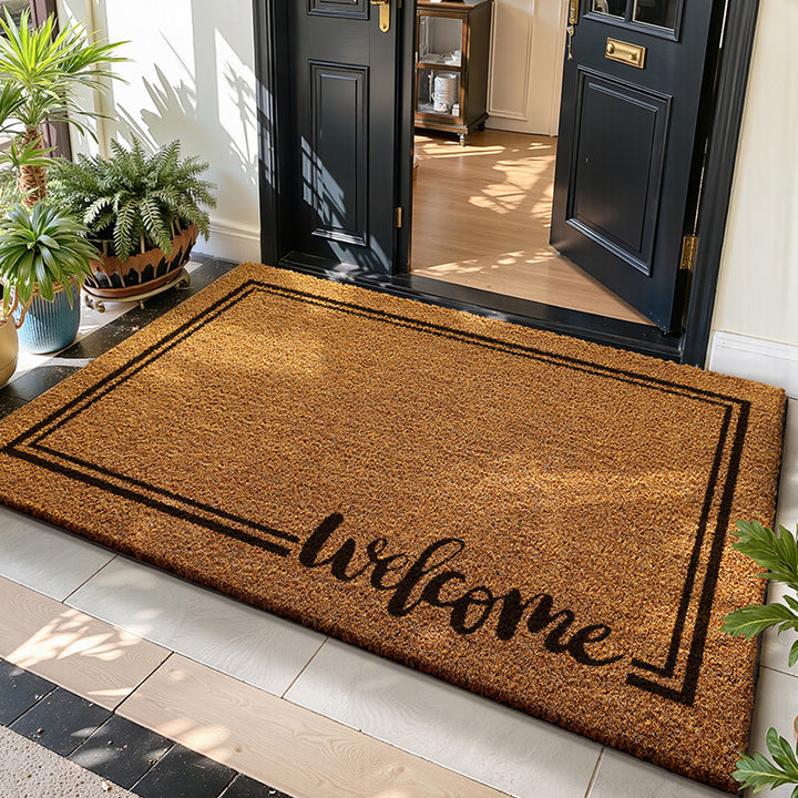 Unisex Leaf Pattern Entrance Mat Kalsten
