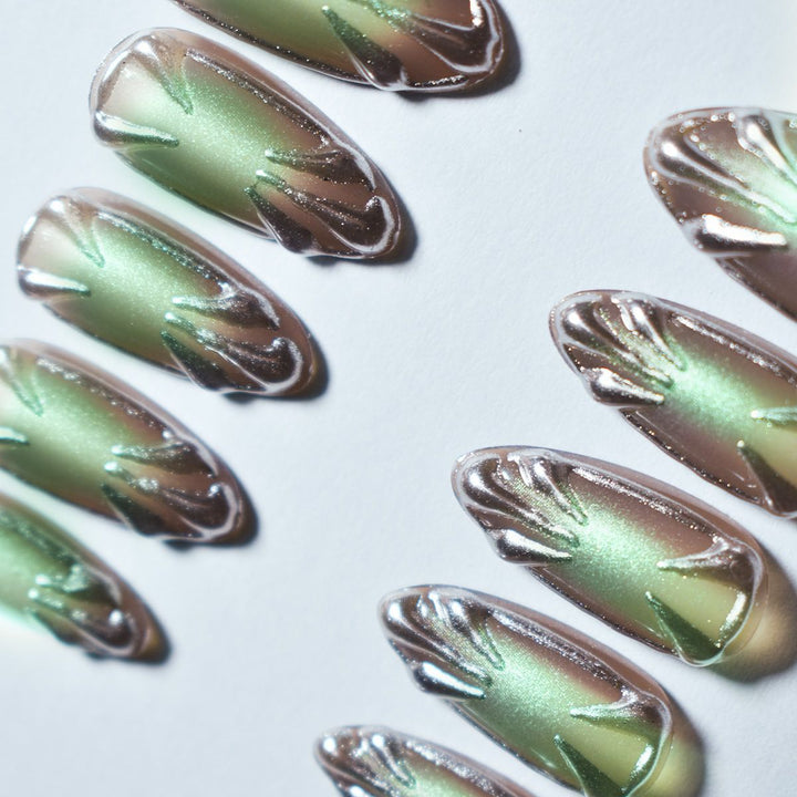Metallic Artistic Nail Enhancements Kalsten