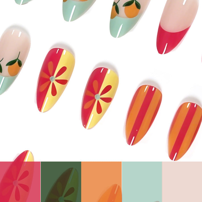 Abstract Themed Nail Art Enhancements Kalsten