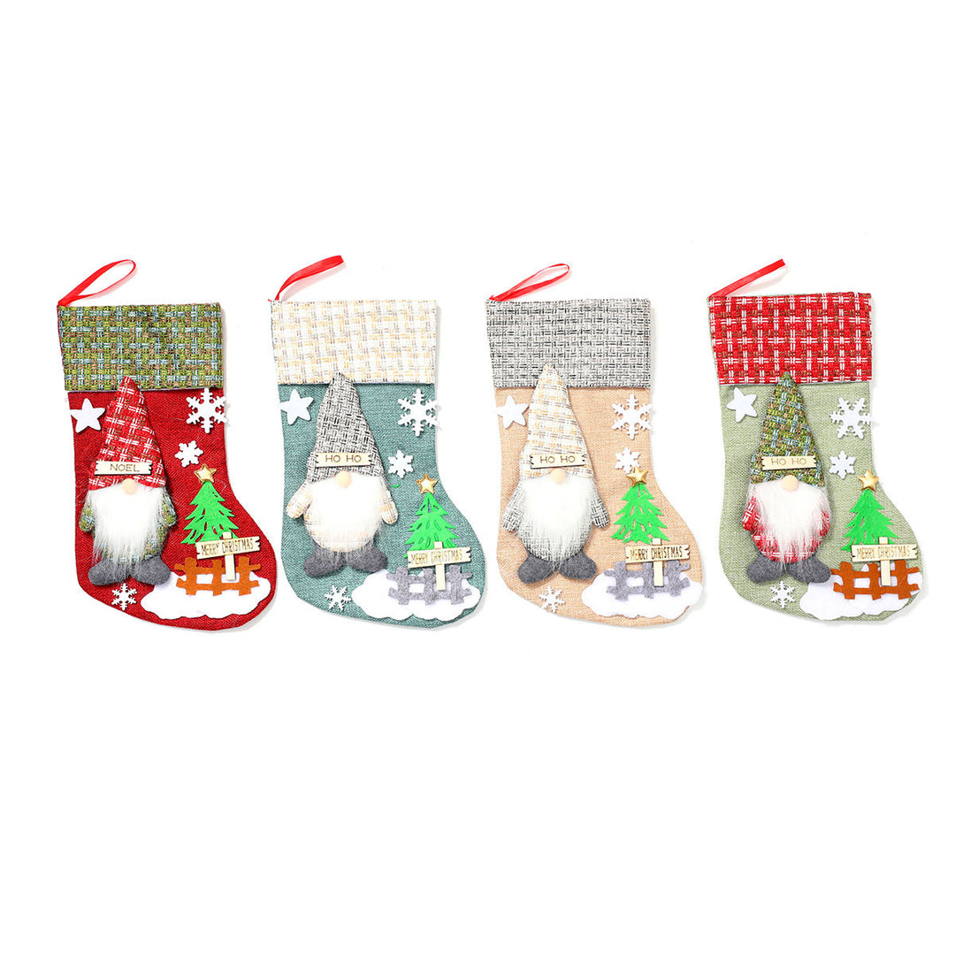 Decorative Holiday Gnome Stocking Kalsten