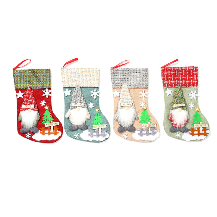 Decorative Holiday Gnome Stocking Kalsten