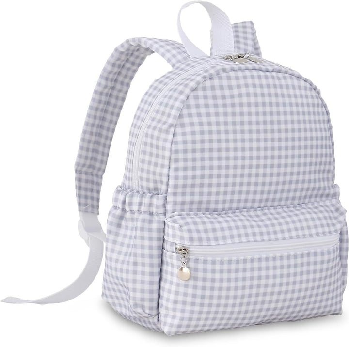 Checked Pattern Mini Backpack Kalsten