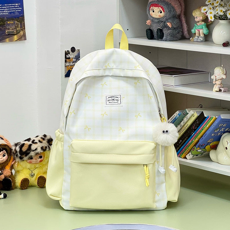 Stylish Checked Backpack