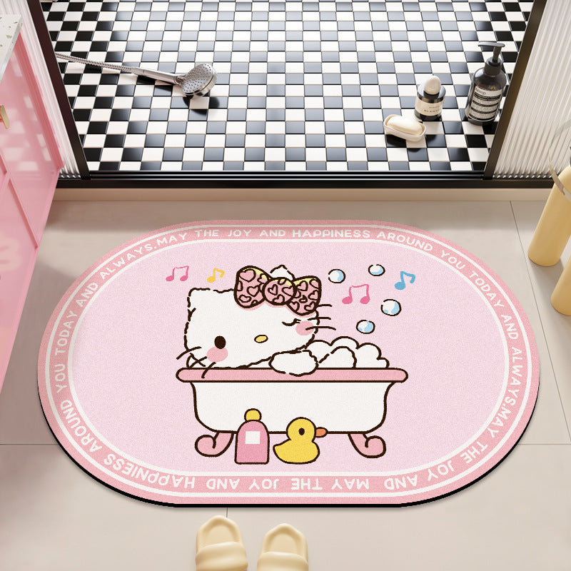 Cute Cartoon-Themed Bath Rug