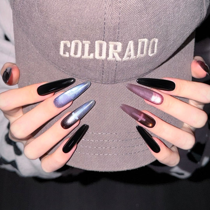 Artistic Long Stiletto Nail Enhancements Kalsten