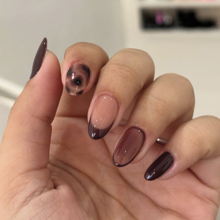 Artistic Stiletto Press-On Nails with Glossy Finish Kalsten