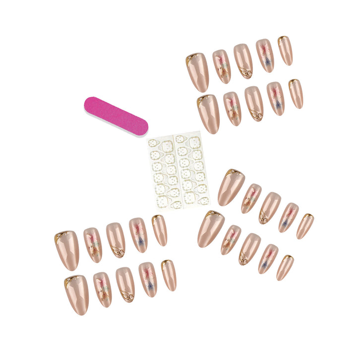 Elegant Artistic Press-On Nail Tips