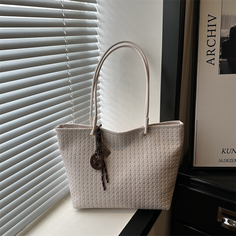 Woven Textured Tote Bag