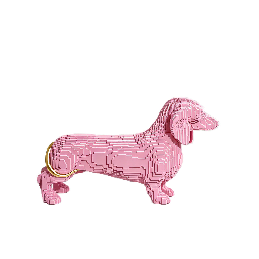 Playful decorative figure of a cute dachshund Kalsten