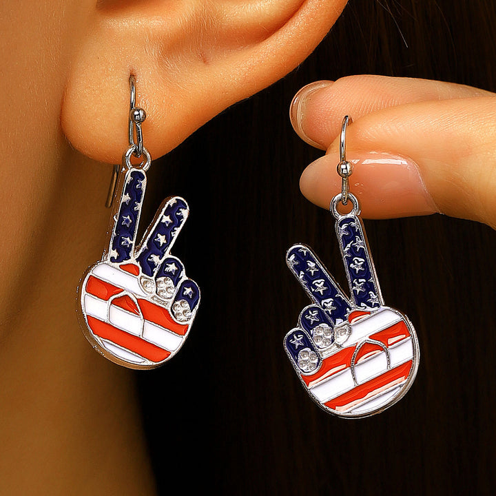 Women's unusual star-rose acrylic earrings with feather-light wearing comfort and fishhook closure Kalsten