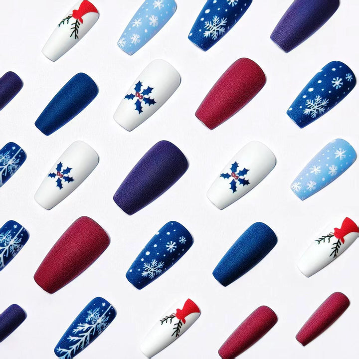 Creative Christmas Themed Fake Nails Kalsten