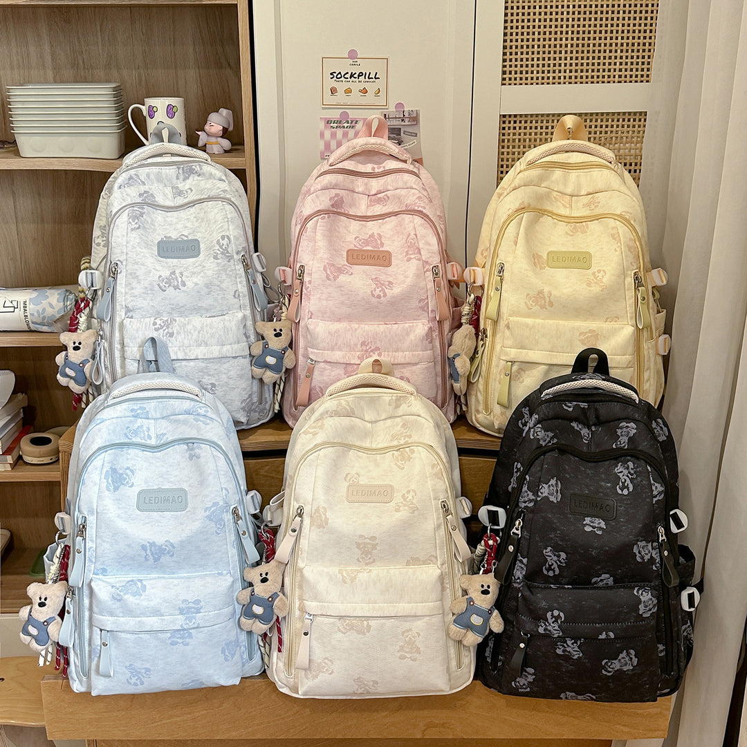 Casual Multi-Compartment School Backpack Kalsten