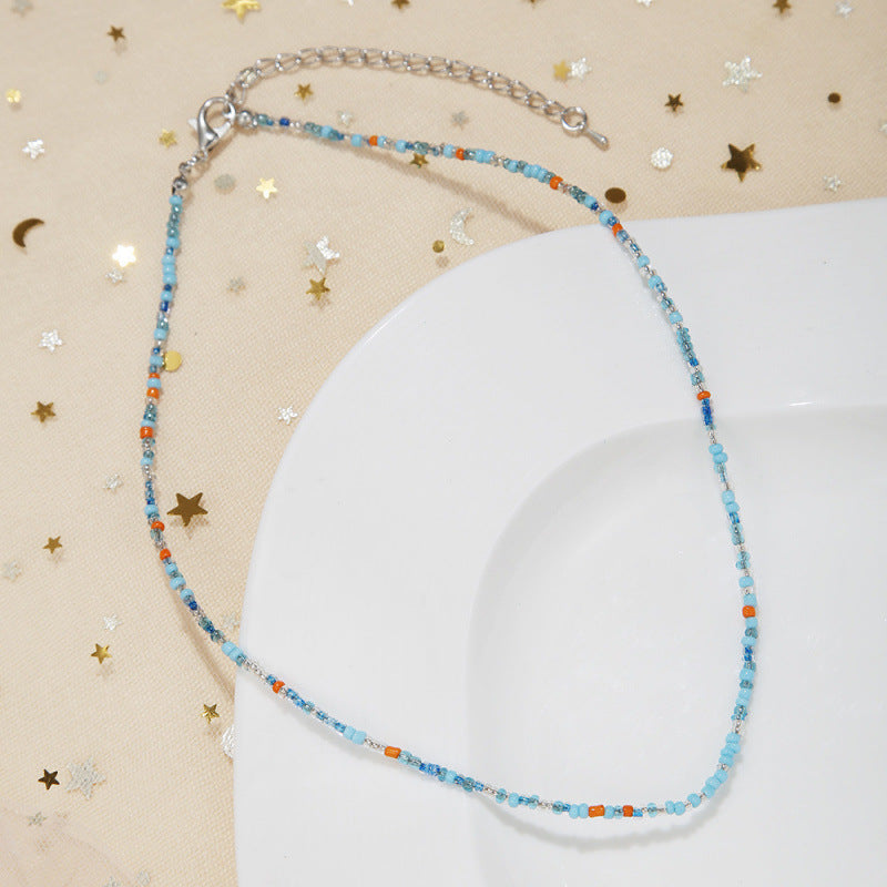 Handcrafted Beaded Choker Necklace Kalsten