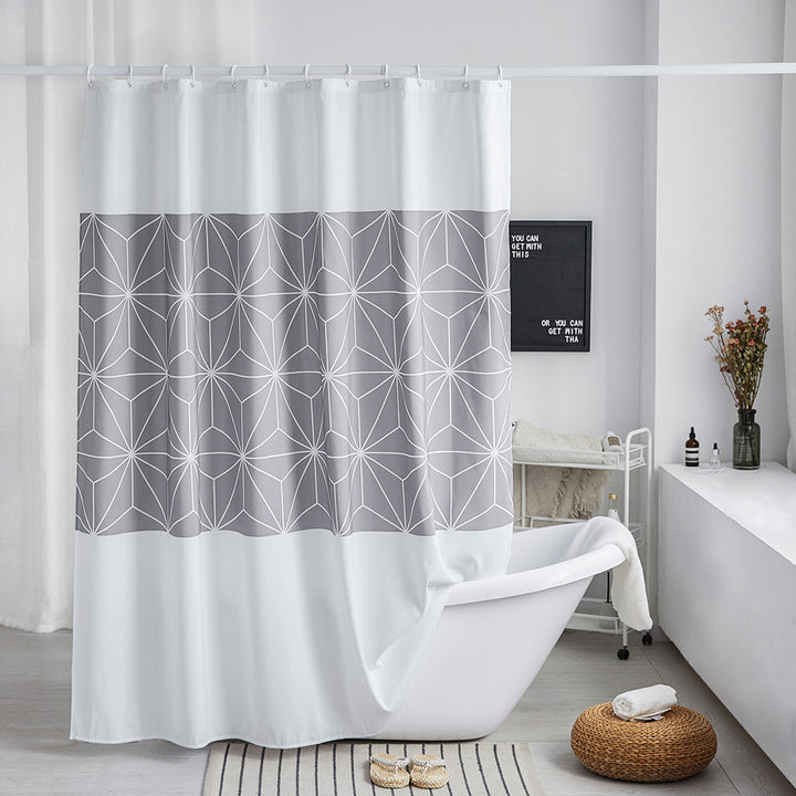 Modern Geometric Pattern Shower Curtain Kalsten