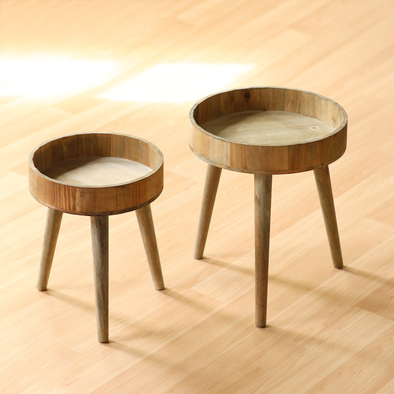 Modern side table made of wood Kalsten