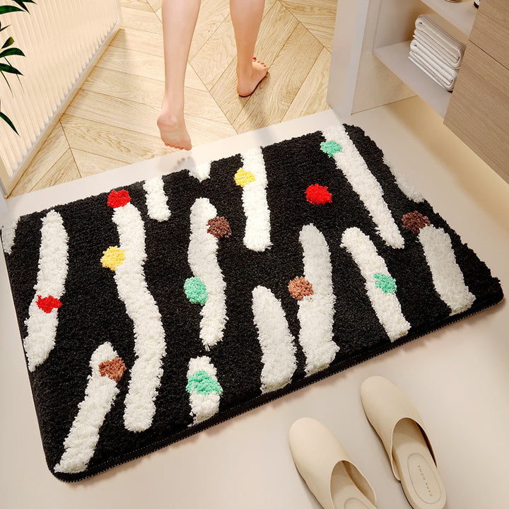 Decorative Plush Bath Mat Kalsten