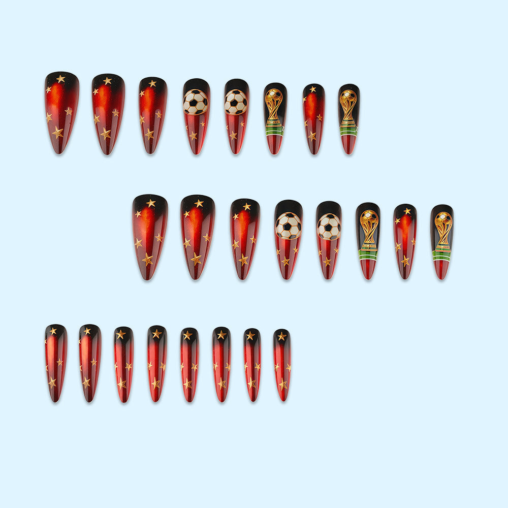 Artifical nails in football World Cup design Kalsten