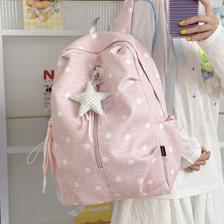 Polka Dot Patterned Casual Backpack Kalsten