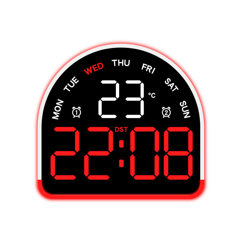 Digital alarm clock with temperature and day of the week display Kalsten