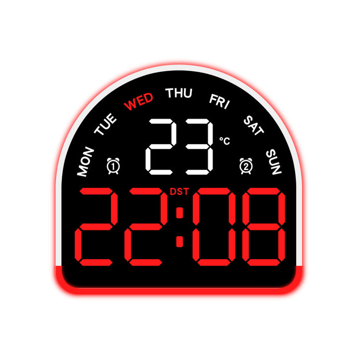 Digital alarm clock with temperature and day of the week display Kalsten