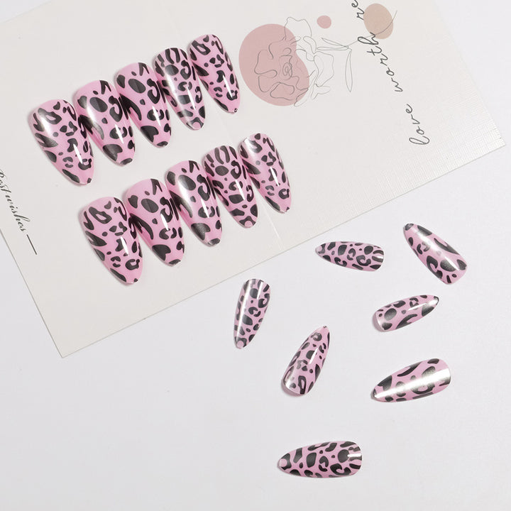Artistic Leopard Print Press-On Nails Kalsten