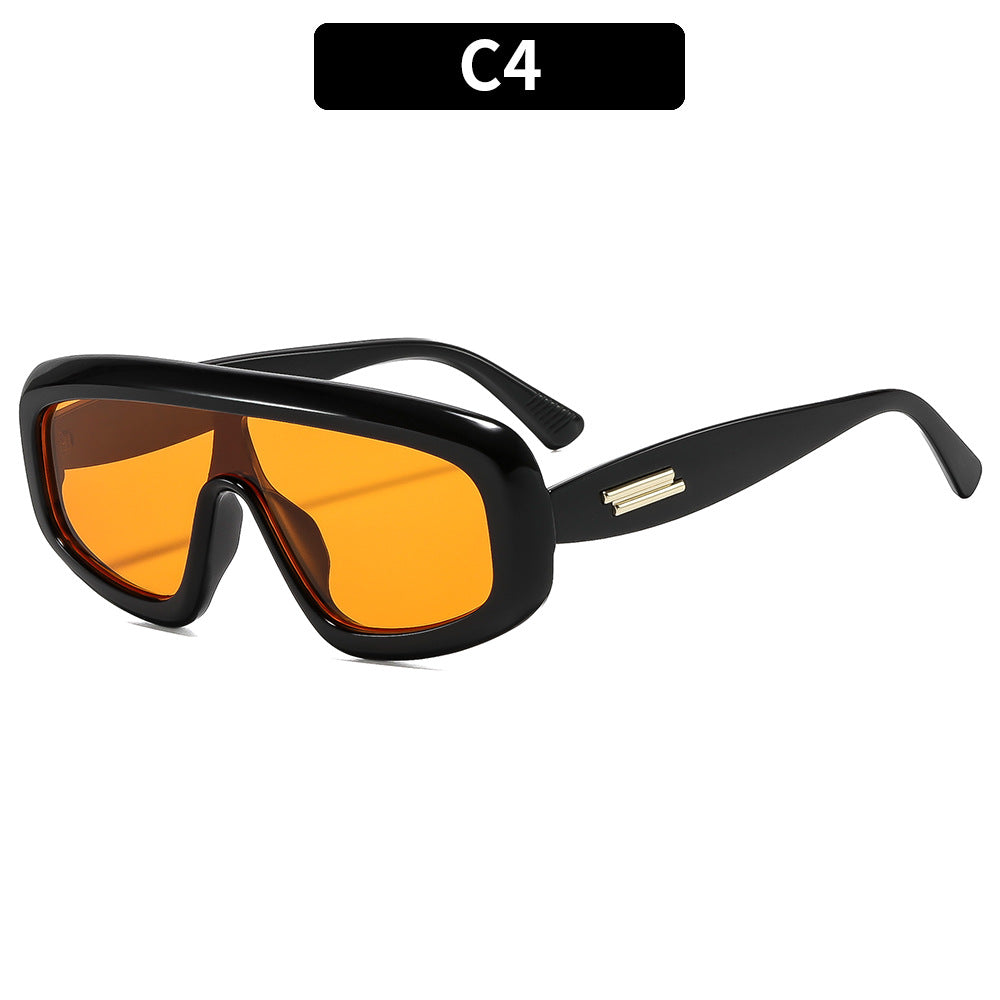 Futuristic Retro Shield Sunglasses