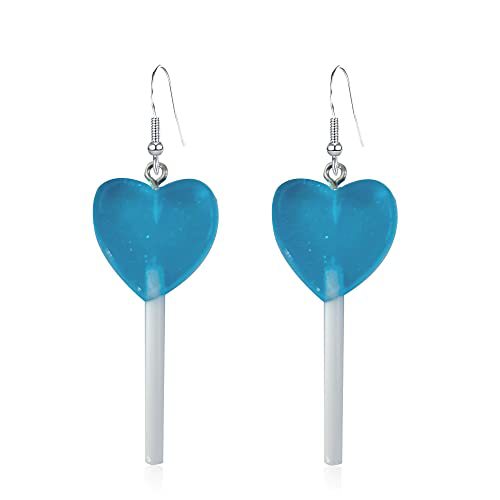 Whimsical Heart-Shaped Lollipop Earrings Kalsten