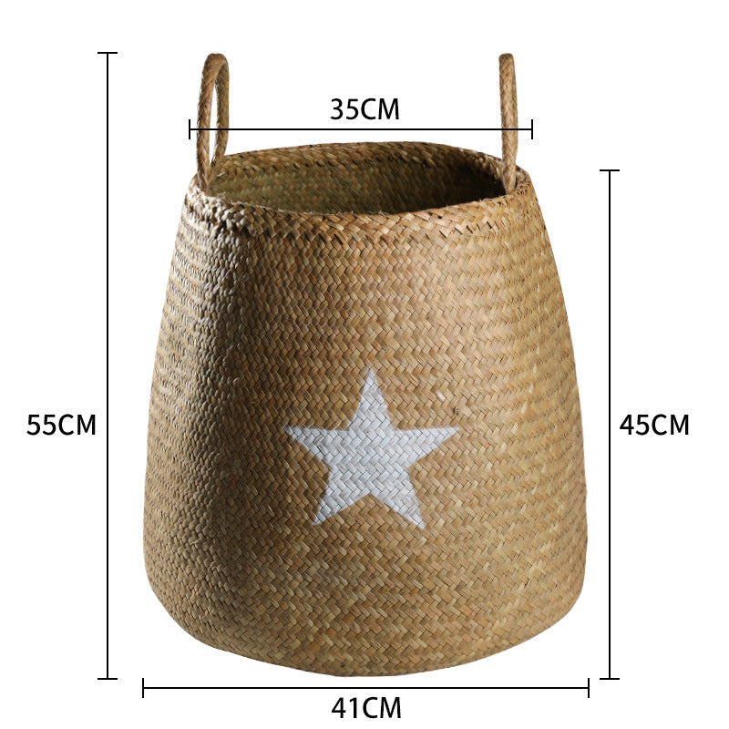 Decorative Natural Wicker Storage Basket Kalsten